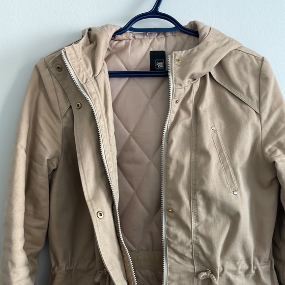 Large Khaki military cargo utility jacket - Picture 2 of 7